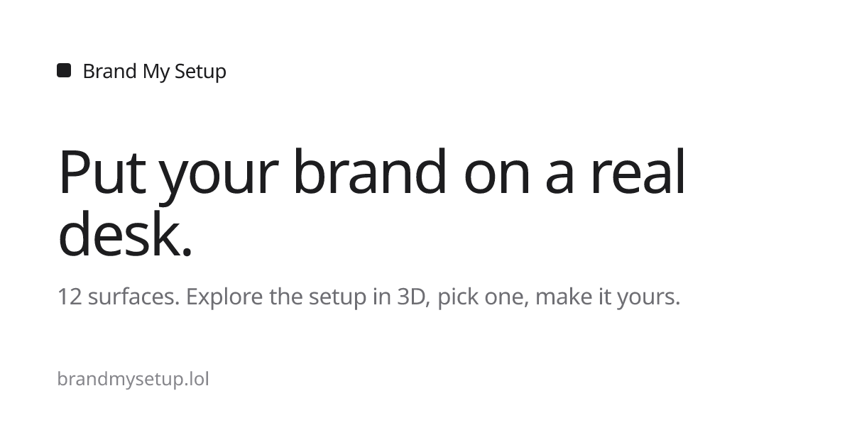 I turned my desk setup into a tiny advertising marketplace